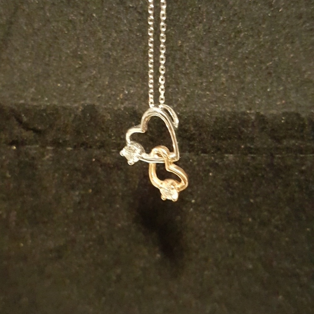 Necklace with diamond accents